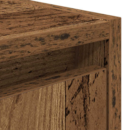 Wand-Nachttische 2 Stk. Altholz-Optik 38x34x40 cm