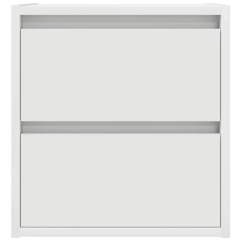 Wand-Nachttisch Weiß 38x34x40 cm