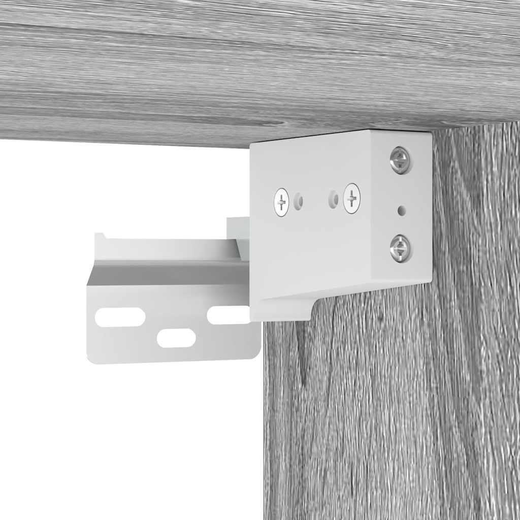 Wand-Nachttisch Grau Sonoma 38x34x40 cm