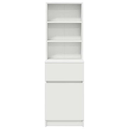 Nachttisch Weiß 39x35x125 cm Holzwerkstoff