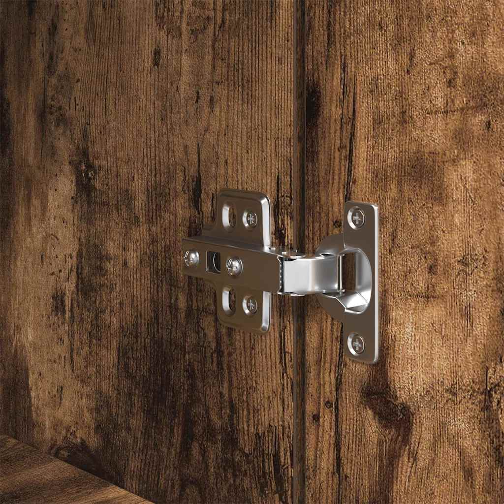 Nachttisch Räuchereiche 39x35x125 cm Holzwerkstoff