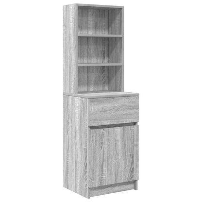 Nachttisch Grau Sonoma 39x35x125 cm Holzwerkstoff