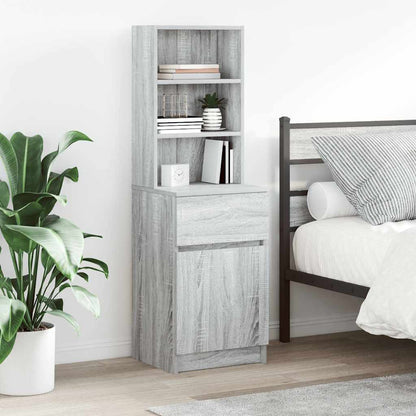 Nachttisch Grau Sonoma 39x35x125 cm Holzwerkstoff