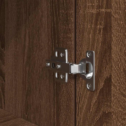 Nachttisch Braun Eichen-Optik 39x35x125 cm Holzwerkstoff