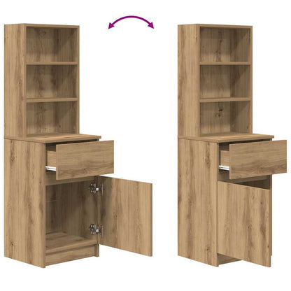 Nachttisch Artisan-Eiche 39x35x125 cm Holzwerkstoff
