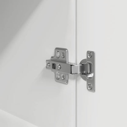 Nachttisch Weiß 39x35x65 cm Holzwerkstoff