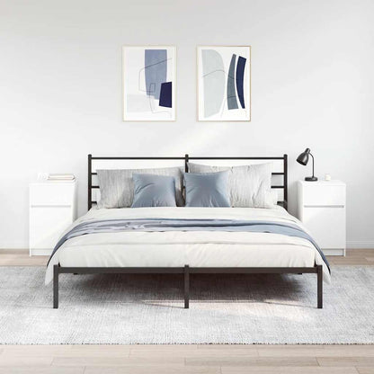 Nachttische 2 Stk. Weiß 39x35x65 cm Holzwerkstoff