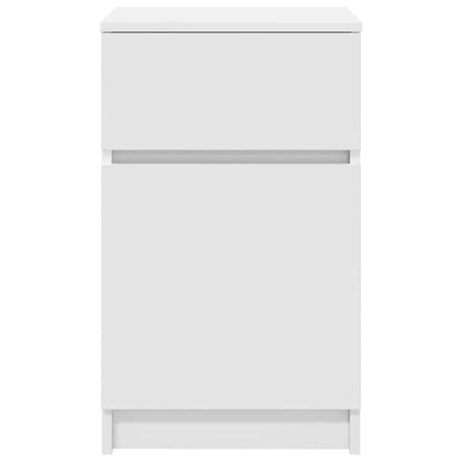 Nachttische 2 Stk. Weiß 39x35x65 cm Holzwerkstoff