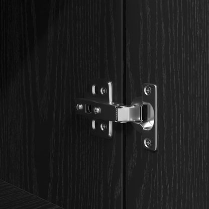 Nachttisch Schwarz 39x35x65 cm Holzwerkstoff