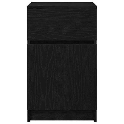 Nachttische 2 Stk. Schwarz 39x35x65 cm Holzwerkstoff