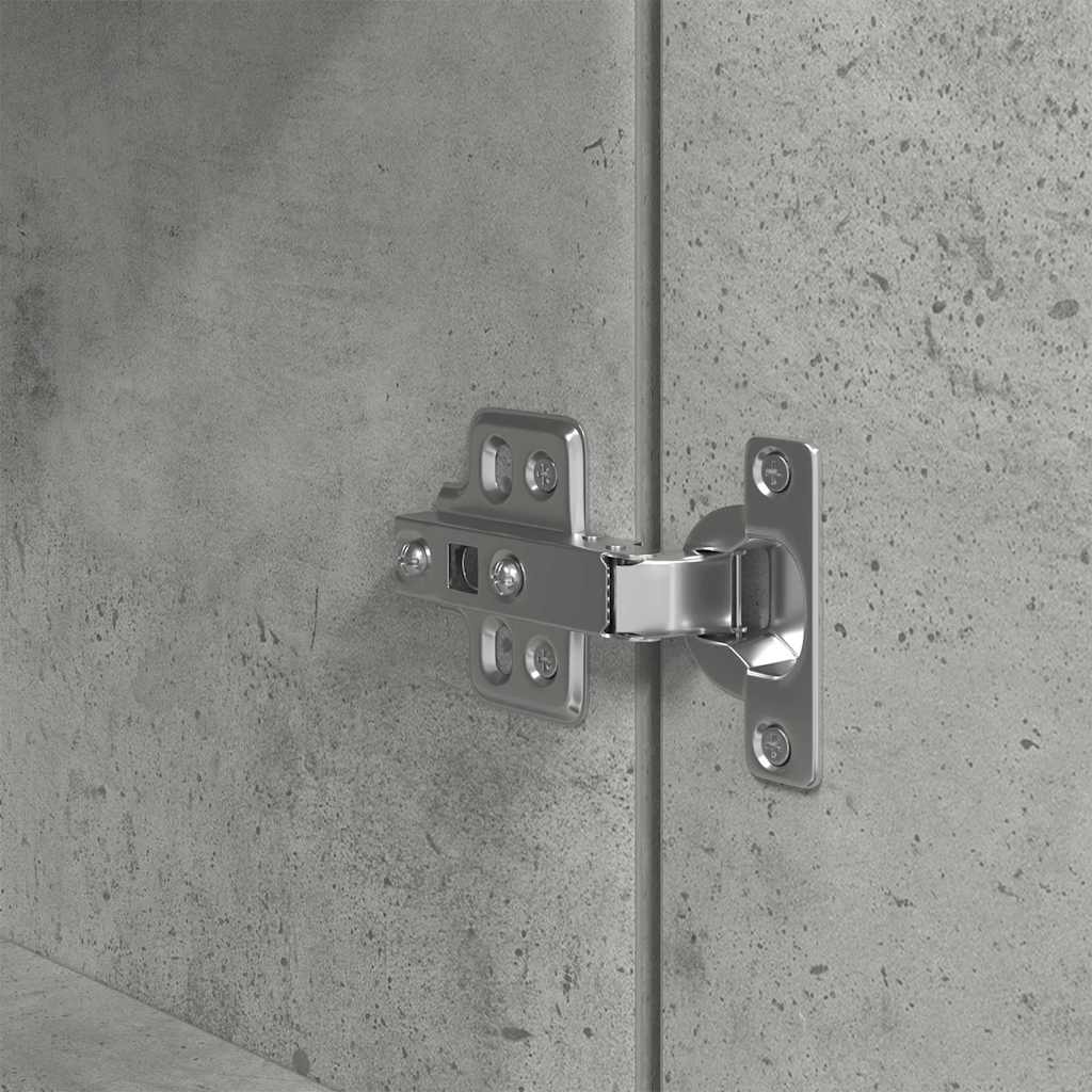 Nachttisch Betongrau 39x35x65 cm Holzwerkstoff