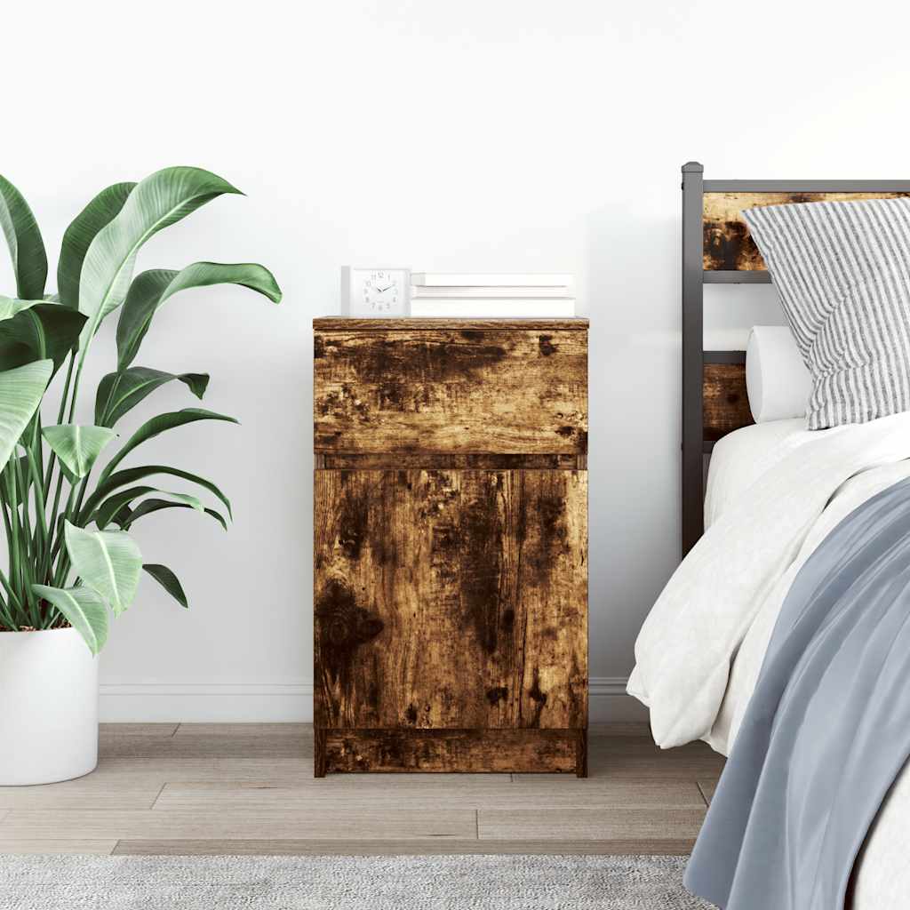 Nachttisch Räuchereiche 39x35x65 cm Holzwerkstoff