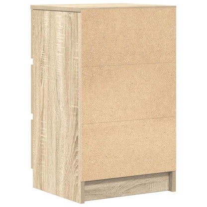 Nachttische mit 3 Schubladen 2 Stk. Sonoma-Eiche 39x35x65 cm