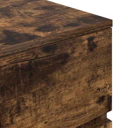 Nachttisch mit 3 Schubladen Räuchereiche 39x35x65 cm