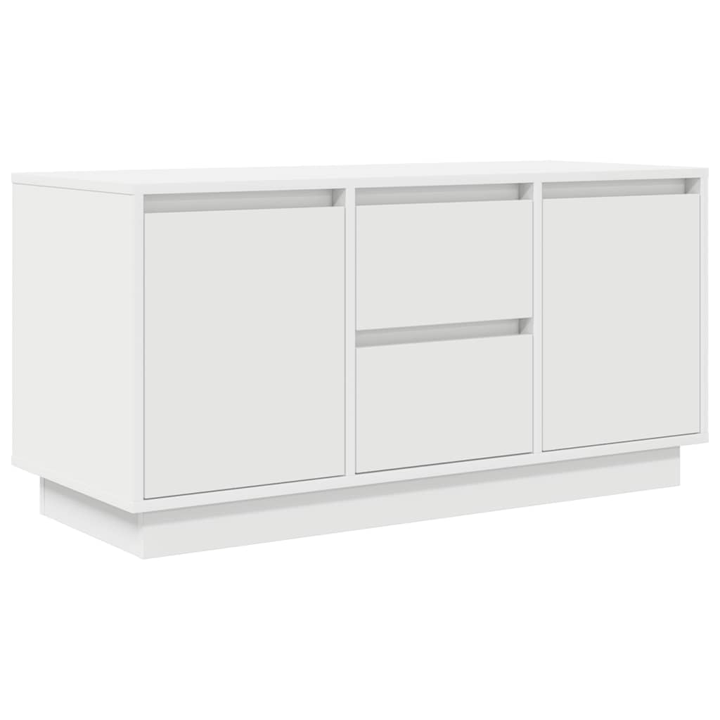 TV-Schrank mit LED-Leuchten Weiß 100x41x50 cm