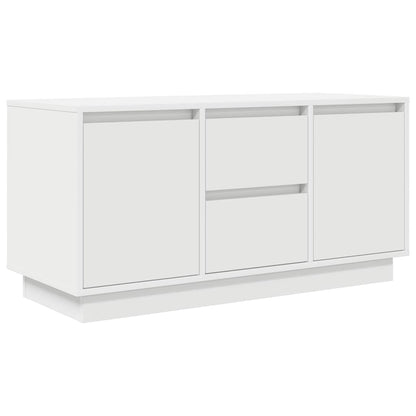 TV-Schrank mit LED-Leuchten Weiß 100x41x50 cm