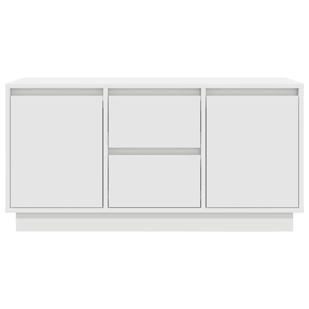 TV-Schrank mit LED-Leuchten Weiß 100x41x50 cm