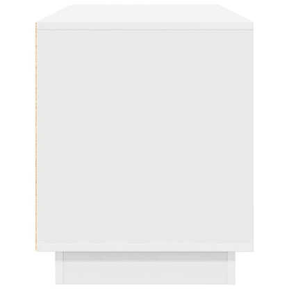 TV-Schrank mit LED-Leuchten Weiß 100x41x50 cm