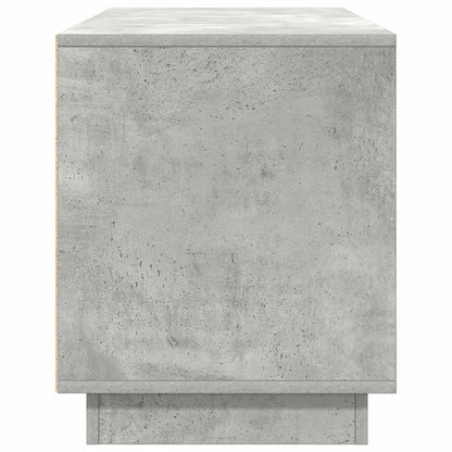 TV-Schrank mit LED-Leuchten Betongrau 100x41x50 cm