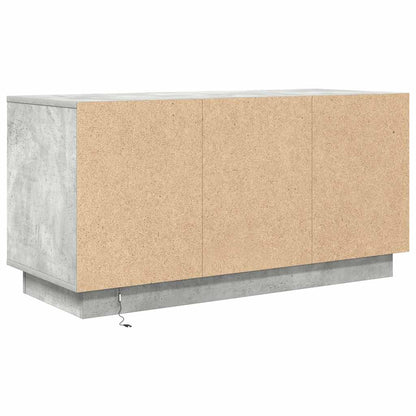 TV-Schrank mit LED-Leuchten Betongrau 100x41x50 cm
