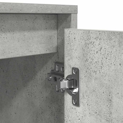 TV-Schrank mit LED-Leuchten Betongrau 100x41x50 cm