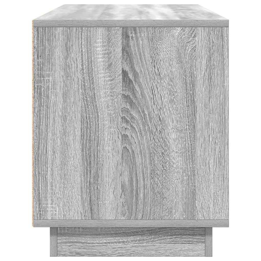 TV-Schrank mit LED-Leuchten Grau Sonoma 100x41x50 cm