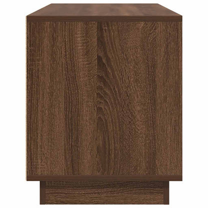 TV-Schrank mit LED-Leuchten Braun Eichen-Optik 100x41x50 cm