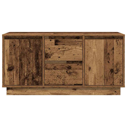 TV-Schrank mit LED-Leuchten Altholz-Optik 100x41x50 cm