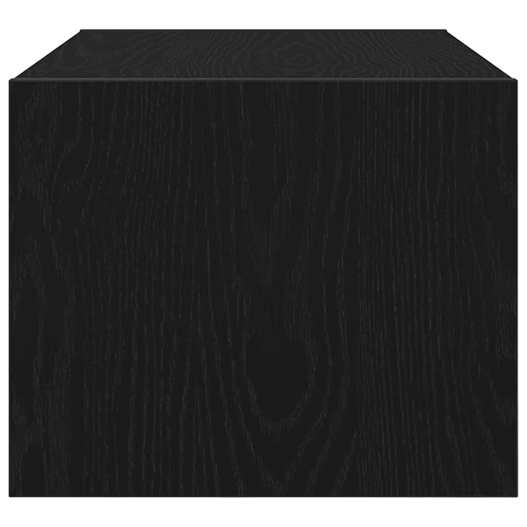 TV-Schrank Schwarz Eichen-Optik 60x31x25,5 cm Holzwerkstoff