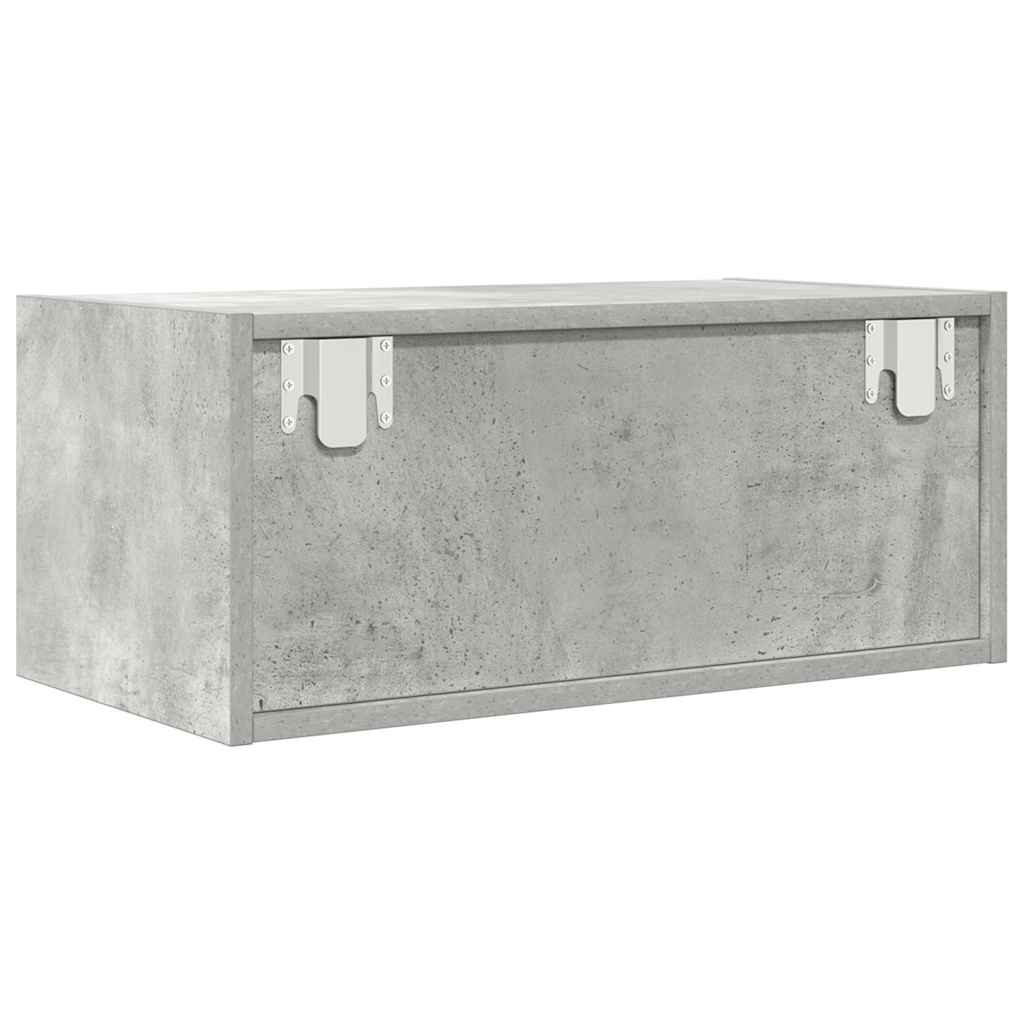 TV-Schrank Betongrau 60x31x25,5 cm Holzwerkstoff