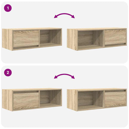 TV-Schrank Sonoma-Eiche 80x31x25,5 cm Holzwerkstoff