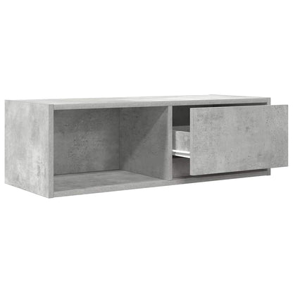 TV-Schrank Betongrau 80x31x25,5 cm Holzwerkstoff