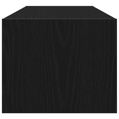 TV-Schrank Schwarz Eichen-Optik 100x31x25,5 cm Holzwerkstoff