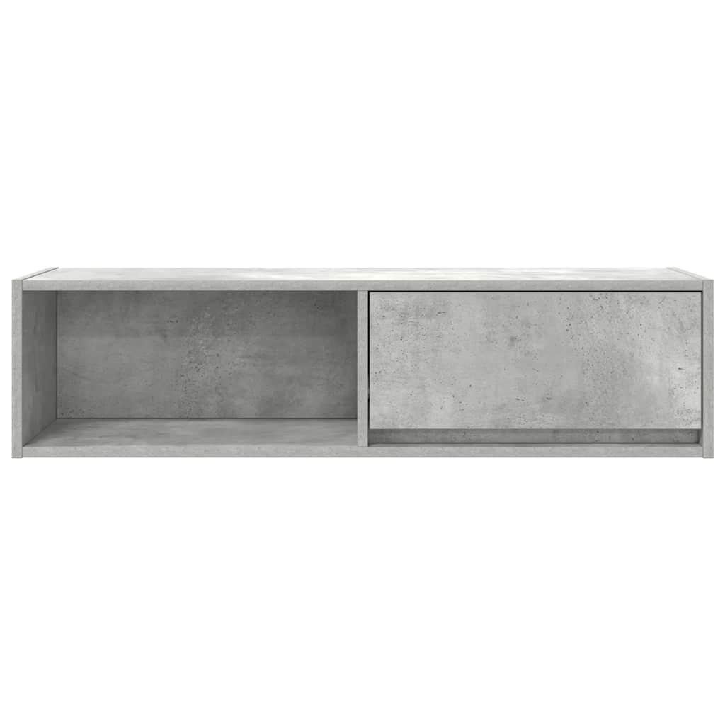 TV-Schrank Betongrau 100x31x25,5 cm Holzwerkstoff