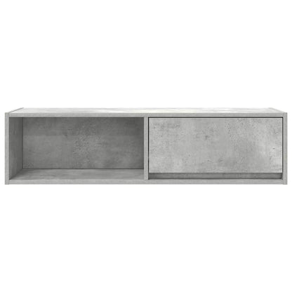 TV-Schrank Betongrau 100x31x25,5 cm Holzwerkstoff