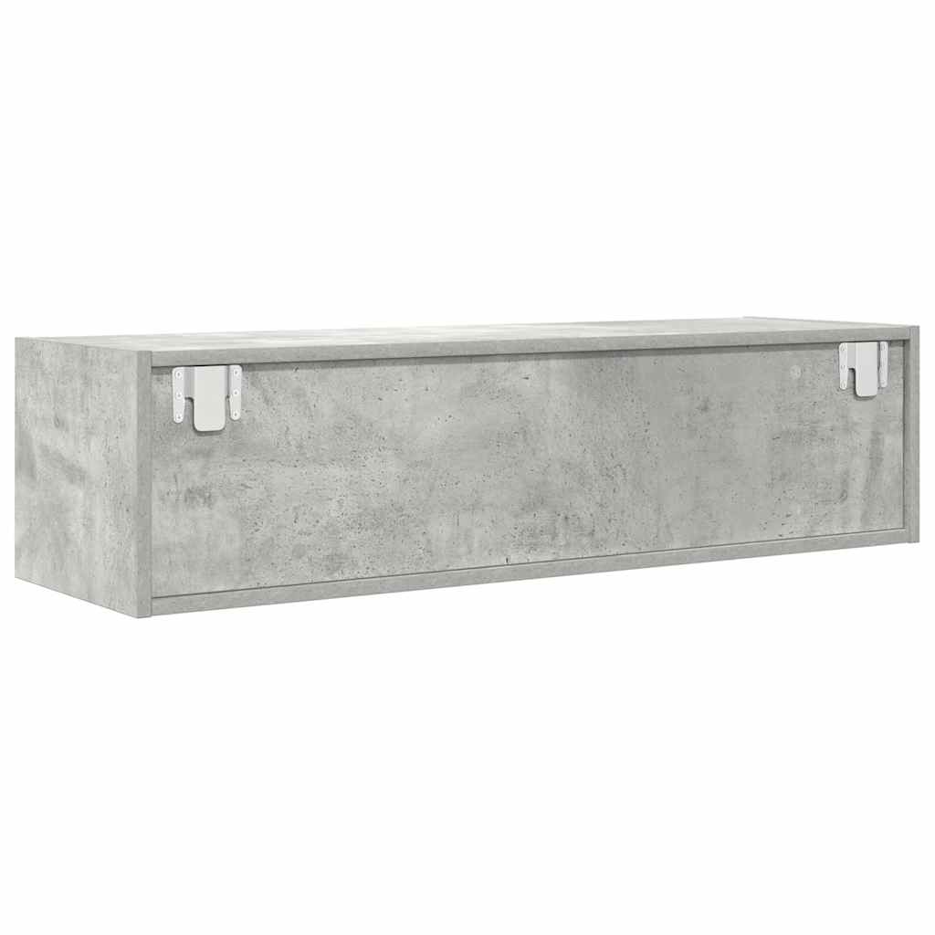 TV-Schrank Betongrau 100x31x25,5 cm Holzwerkstoff