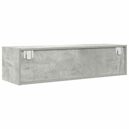 TV-Schrank Betongrau 100x31x25,5 cm Holzwerkstoff