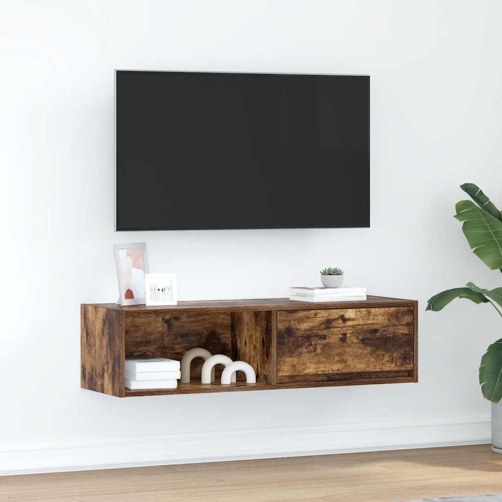 TV-Schrank Räuchereiche 100x31x25,5 cm Holzwerkstoff