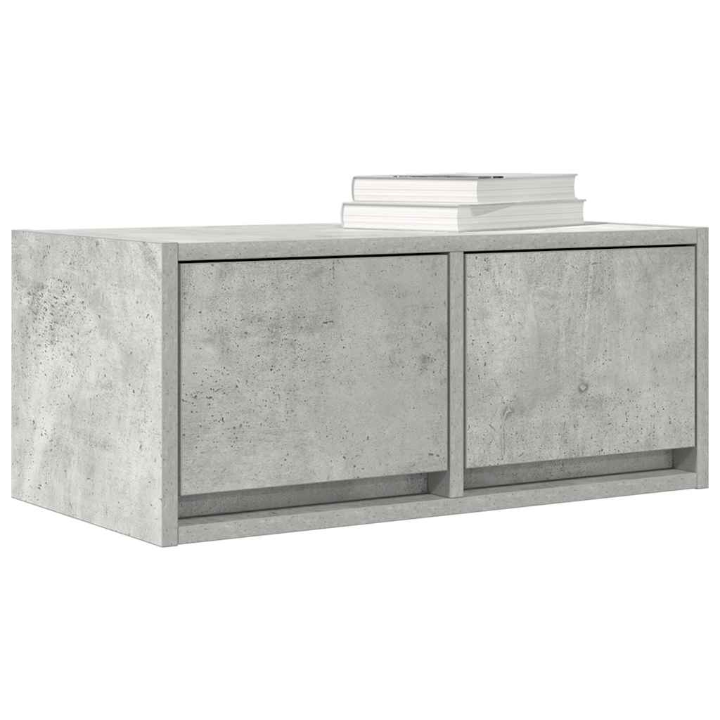TV-Schrank Betongrau 60x31x25,5 cm Holzwerkstoff