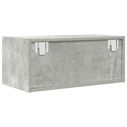 TV-Schrank Betongrau 60x31x25,5 cm Holzwerkstoff