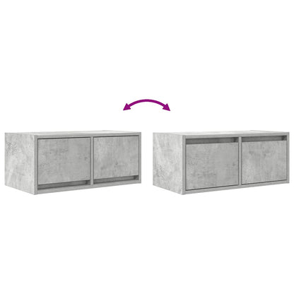 TV-Schrank Betongrau 60x31x25,5 cm Holzwerkstoff