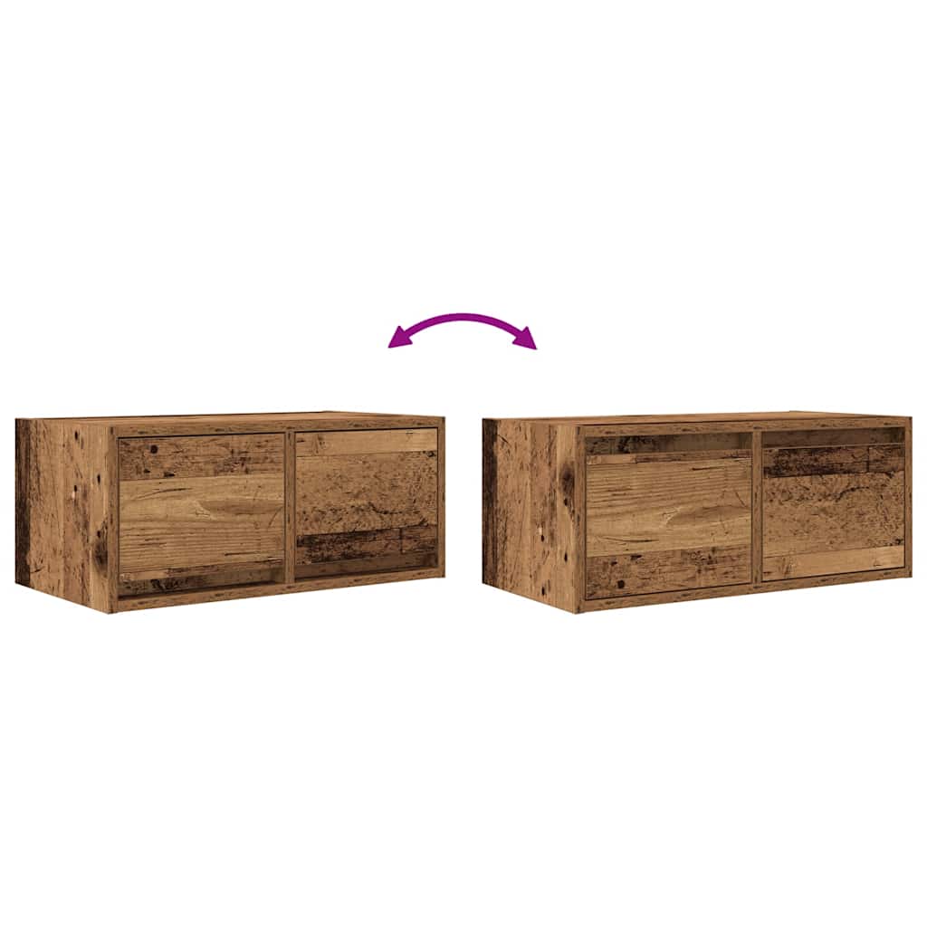 TV-Schrank Altholz-Optik 60x31x25,5 cm Holzwerkstoff