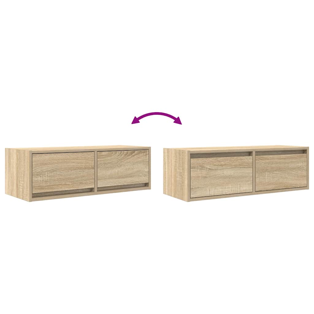 TV-Schrank Sonoma-Eiche 80x31x25,5 cm Holzwerkstoff