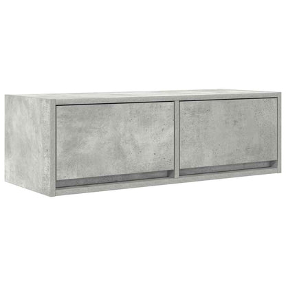 TV-Schrank Betongrau 80x31x25,5 cm Holzwerkstoff