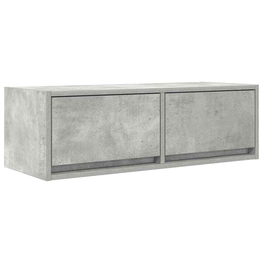 TV-Schrank Betongrau 80x31x25,5 cm Holzwerkstoff