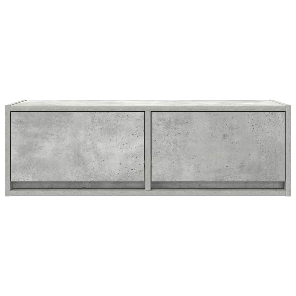TV-Schrank Betongrau 80x31x25,5 cm Holzwerkstoff