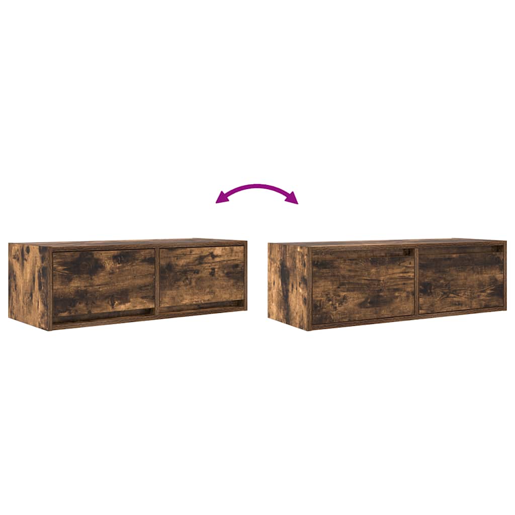 TV-Schrank Räuchereiche 80x31x25,5 cm Holzwerkstoff