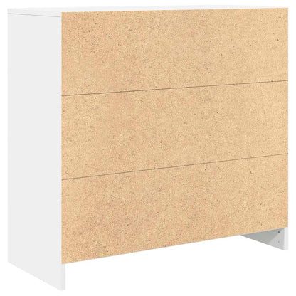 Sideboard mit Schublade Weiß 80x34x76 cm Holzwerkstoff