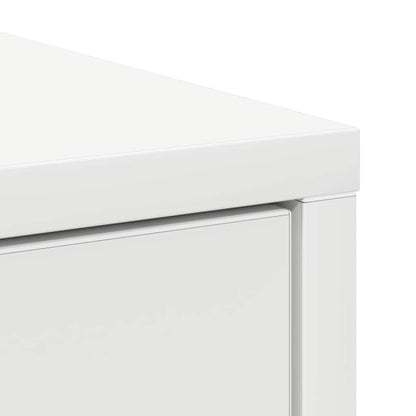 Sideboard mit Schublade Weiß 80x34x76 cm Holzwerkstoff