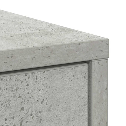 Sideboard mit Schublade Betongrau 80x34x76 cm Holzwerkstoff